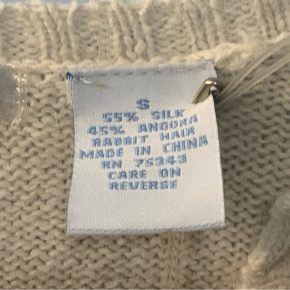 Frost Women's Cardigan Sweater NWT 100% Silk Angora - Picture 5 of 6